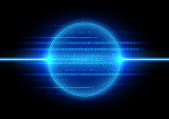 Circuit technology background with hi-tech digital data