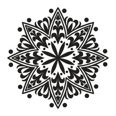 Hindu Mandala Circular Pattern