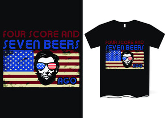 4th of July-American Independence Day T-shirt Design