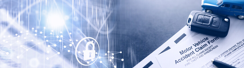 Documents for vehicle insurance. Car insurance policy. Auto insurance policy. Forms for registration of an insurance contract.