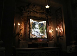 Fototapeta Napoli - Cappella di Santa Brigida nella chiesa omonima obraz