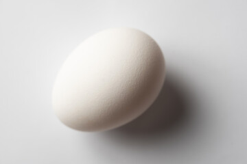 white egg on white surface