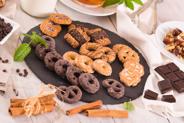 Shortcrust pastry biscuits. 