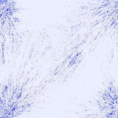 Stoffe zum Nähen Seamless pattern with stylized frosted white crystals on blue background for web design