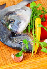  fresh fish on a plate