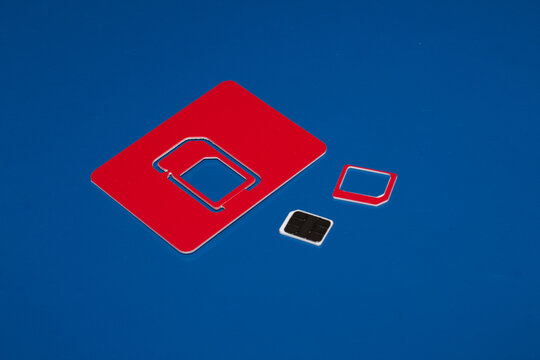 Delhi, India - October 05, 2020 : SIM card for every mobile or 4G smartphone