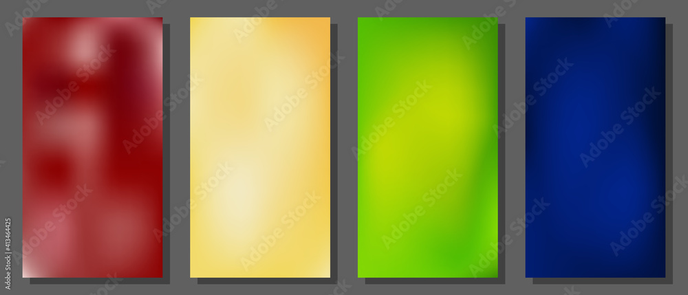 Poster colorful blurred gradient mesh color background. smooth soft vector color blend gradient background.