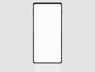 mockup of smartphone with blank screen for your design
