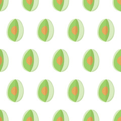 Cartoon illustration with green whole honeydew seamless pattern. Sweet melon fruit art for print design, fabric, textile, wrapping paper. Healthy food, fresh cantaloupe background.