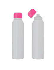 Grey deodorant bottle. vector illustration