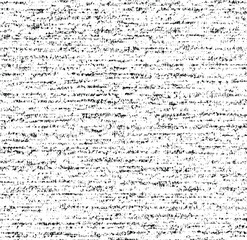 Grainy messy overlay of empty, aging, scratched wall. Lines, dots and spots structural texture. Cool and artsy faux leather background. Abstract vector illustration. Black isolated on white. EPS10