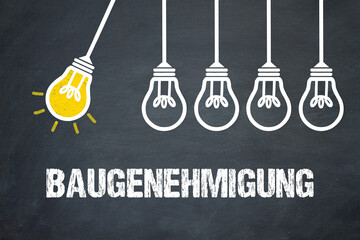 Fototapeta premium Baugenehmigung