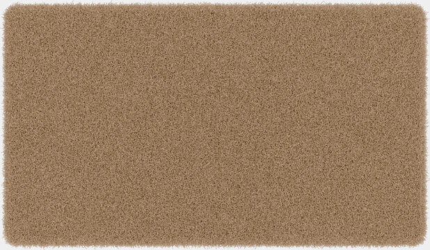 Rug Top View Isolated On Background. 3d Rendering - Illustration