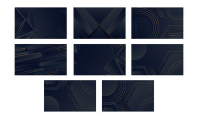 Collection of geometric abstract background
