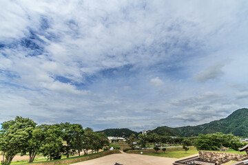 初夏の松代城跡の風景