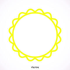 Sun icon, Isolated on white background