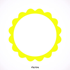 Sun icon, Isolated on white background