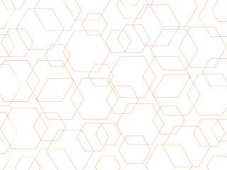 Abstract medical pattern, or technology background with hexagons outlines, figures vector backdrop, wallpaper with texture