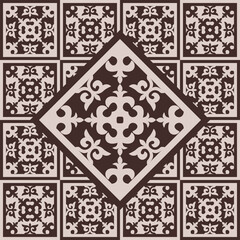 Kazakh nomadic tribes on background