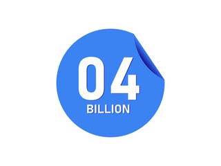 4 Billion texts on the blue sticker