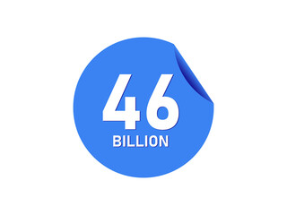 46 Billion texts on the blue sticker