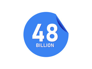 48 Billion texts on the blue sticker