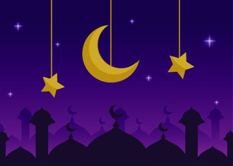 Obraz na płótnie Canvas Islamic ramadan kareem background Free Vector