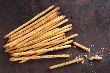 Crispy bread straw