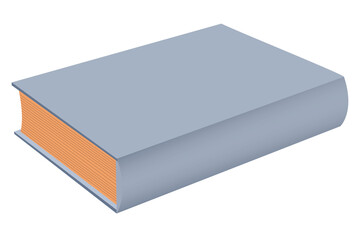 isolated book on white background