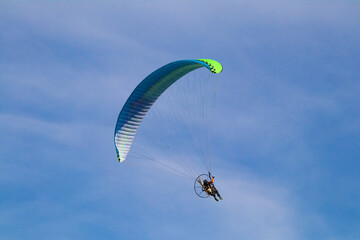 paraglider in the sky