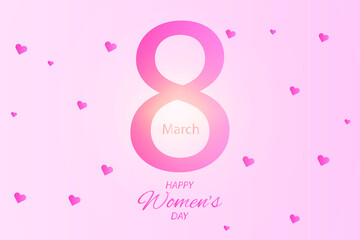 illustration design to celebrate womens day march 8