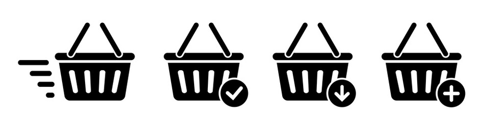 Shopping basket vector icon. Shop sign isolated on white background. Modern element illustration from UI concept. Online shopping concept.