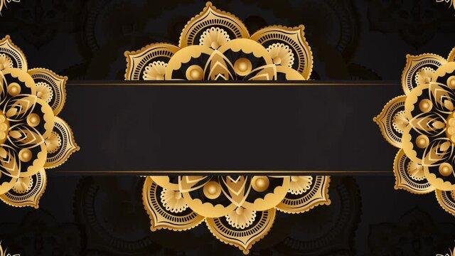 Golden Islamic Frame animated 