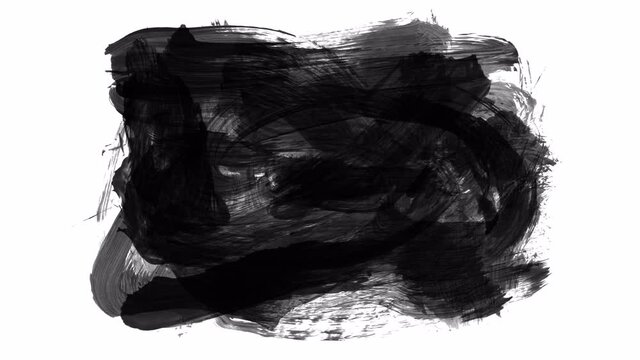 Animation grunge - brush stroke. Abstract hand - painted element. Grunge brush strokes animation. Underline and border design. Seamless looping background.