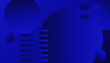 Beautiful round graphic background with blue gradient and blue lines.