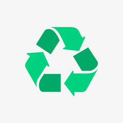 Obraz premium Eco Recycle Flat Color Design Icon