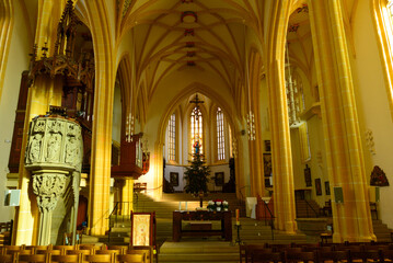 Innenansicht Stiftskirche Herrenberg