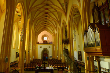 Fototapeta na wymiar Innenansicht Stiftskirche Herrenberg