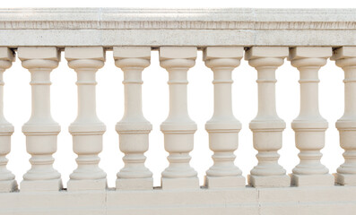 stone railing isolated