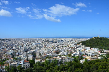 Obraz premium View of Athens from the Agora