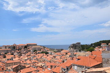 Fototapeta na wymiar The old city of Dubrovnik in Croatia