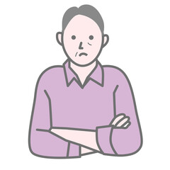 A man who thinks with his arms folded