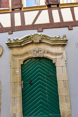Historische Eingangstür in der Altstadt Herrenberg 