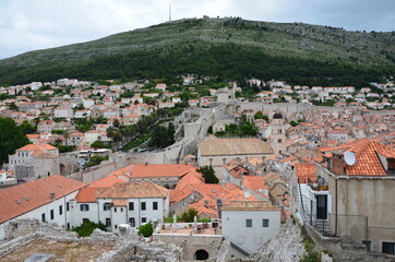 Obraz premium Nice view of the rooftops of Dubrovnik, Croatia