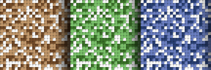 Modern colorful mosaic pattern background collection