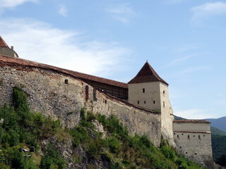 stary zamek nad Miastem Rasnov, Rumunia, Transylwania w Siedmiogrodzie