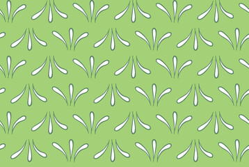 Naklejka na ściany i meble Vector texture background, seamless pattern. Hand drawn, green, white colors.