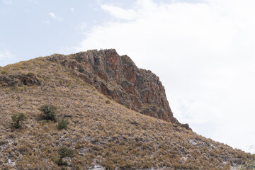 Mountainous landscape in La Alpujarra in southern Spain
