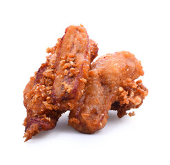 deep-fried sliced banana isolate on white background