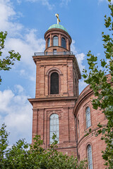 Fototapeta premium St. Paul's Church (Paulskirche, 1833) - Protestant church in Paulsplatz (Paul square) in Frankfurt am Main, Germany.